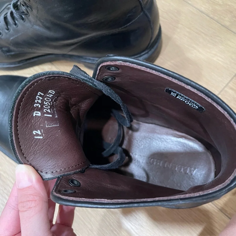 Allen Edmonds Black Leather Men's Lace-Up Boots